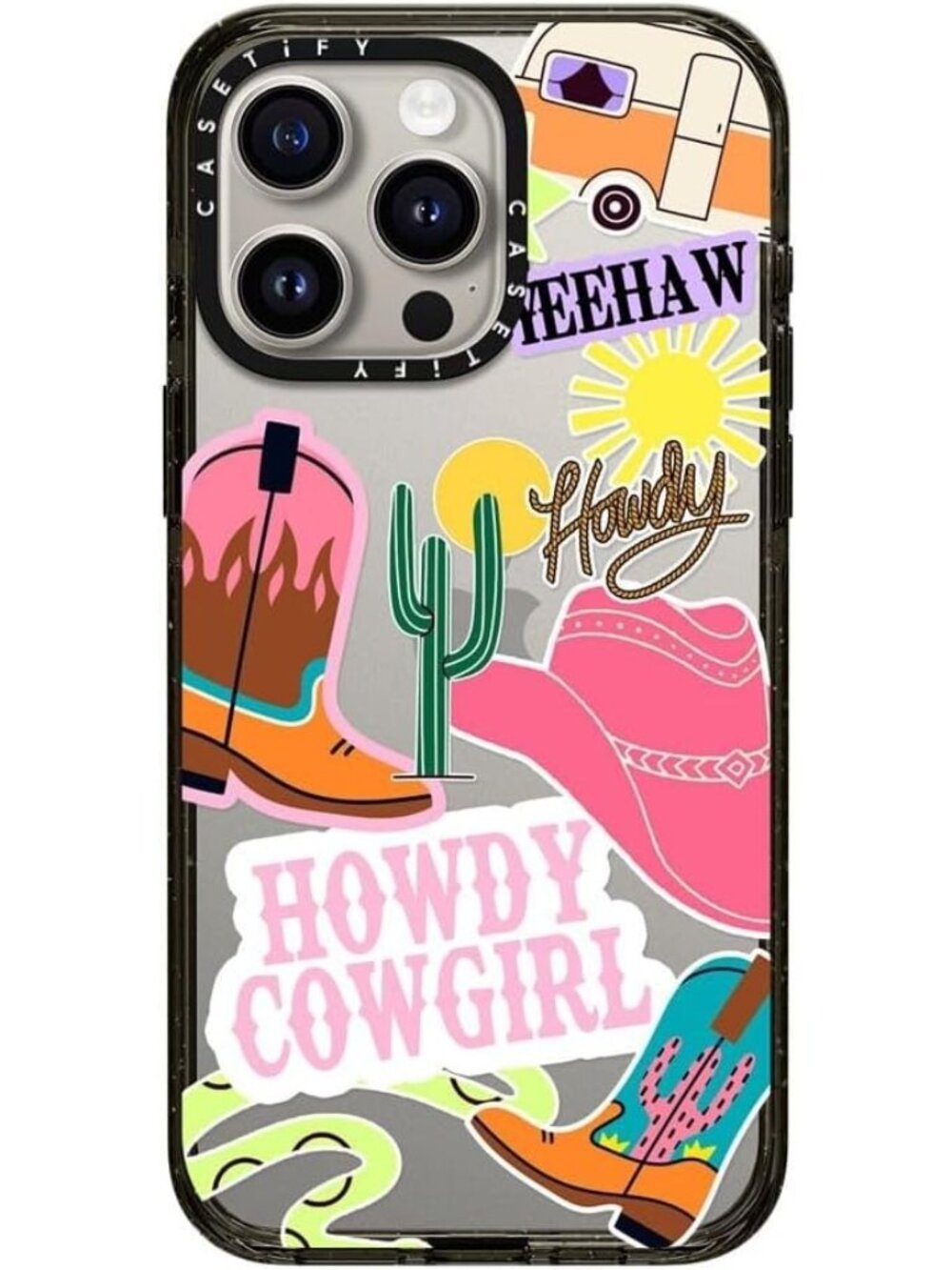 CASETiFY Impact Case iPhone 15 | Howdy Cowgirl Slim 8.2ft Drop Protection